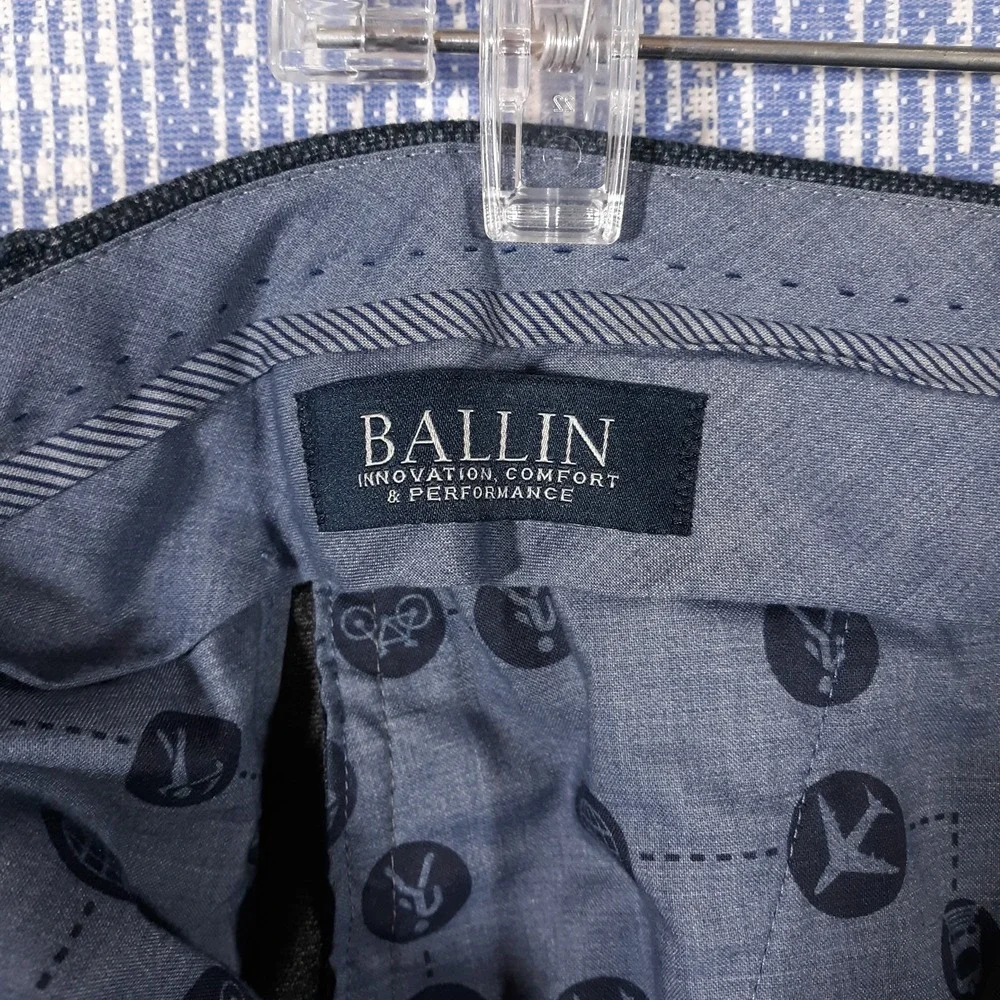 Ballin Comfort-EZE Dress Pants Mens Size 38 x 31 Blue Stretch Made In Canada